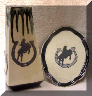 Rodeo Tray & Vase